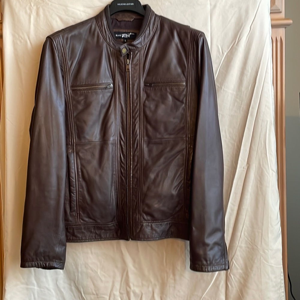 Black Rivet Men’s Leather Jacket - large